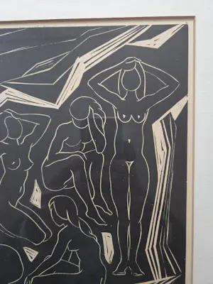 Han Snel - Vrouwen. Naakt. Bali. Houtdruk. kopen? Bied vanaf 159!
