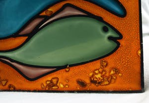 Niet of onleesbaar gesigneerd - Raamhanger , Vissen – oud kopen? Bied vanaf 1!