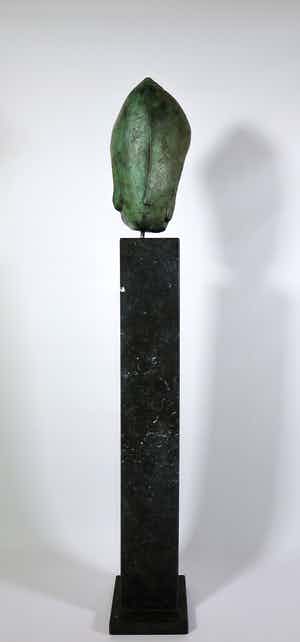 Filippa de Boer - Groot bronzen portret op hoge sokkel, Face III (Zwaar!) verkocht voor € 650!