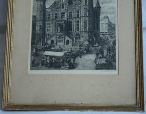 Niet of onleesbaar gesigneerd - Ets , “Stadhuis Venlo” – gesigneerd & ingelijst – No 22 kopen? Bied vanaf 10!