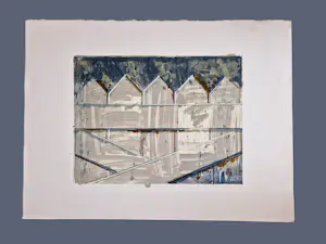 Joseph Cals - grote, in 1980 bep. oplage gemaakte kleuren litho Hommage aan Graham Sutherland kopen? Bied vanaf 39!