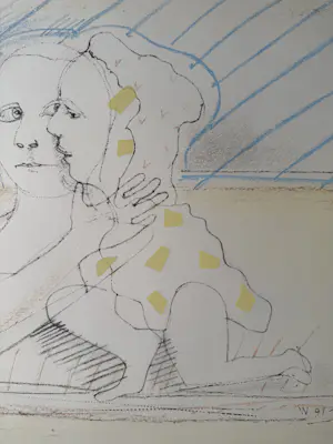 Co Westerik - handgesigneerde kleurenzeefdruk | 'Paar in landschap' | 1991 kopen? Bied vanaf 225!