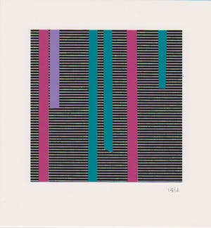 Willem F. Wagner - e.a: Drie handgesigneerde zeefdrukken: Geometrische Composities I, II, III kopen? Bied vanaf 19!