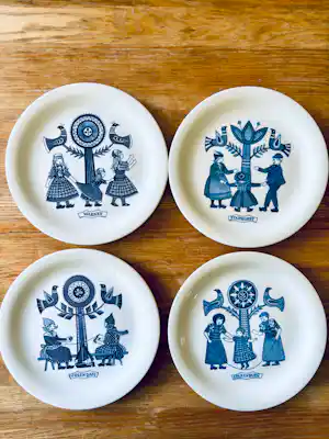 De Sphinx - Set van 4 Vintage Royal Sphinx Maastricht ontbijtborden, 1960 kopen? Bied vanaf 38!