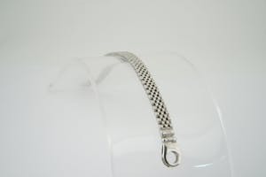 1515 - elegante 18 karaats Witgouden unisex "Jubilee" schakel armband - kopen? Bied vanaf 540!
