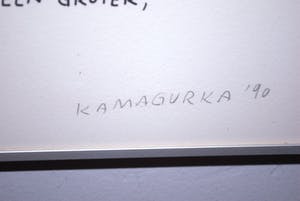 Kamagurka - ...een kosmisch geheel...zeefdruk uit 1990, incl boek uit 2002 kopen? Bied vanaf 125!