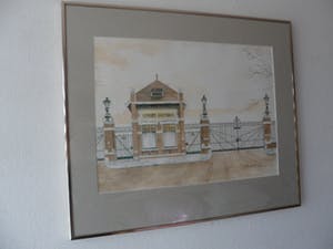 Michiel Laernoes - Aquarel, van de Gemeente gas fabriek te Den Haag kopen? Bied vanaf 10!