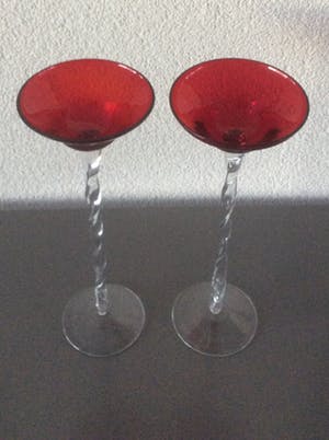 Niet of onleesbaar gesigneerd - Drie glasobjecten kopen? Bied vanaf 1!