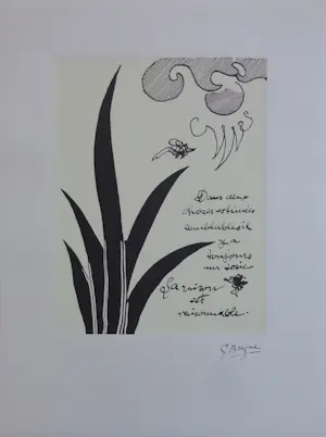 Georges Braque - LOT VAN 2 STUKS / ZW-W LITHO / 60x45cm kopen? Bied vanaf 20!