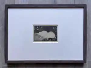 Jan Mankes - Originele Heliogravure 2 Muizen 1923 verkocht voor € 140!