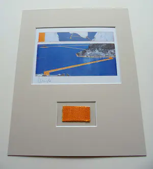 Christo - Collage Lake Iseo , Italy 2014-2016 - handgesigneerd- ready to frame kopen? Bied vanaf 95!