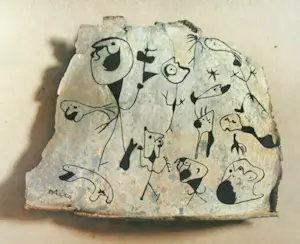 Joan Miro - Affiche “Miró de Prop - Barcelona, 1985”. Gesigneerd in de plaat. kopen? Bied vanaf 25!