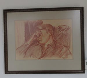 Johan Engela - Portret van rustende jongene man kopen? Bied vanaf 1!