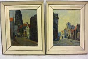 Christiaan Soer - Twee Stadsgezichten verkocht voor € 120!