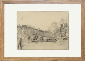 Cornelis Vreedenburgh - Amsterdamse gracht bij de Amstel kopen? Bied vanaf 150!