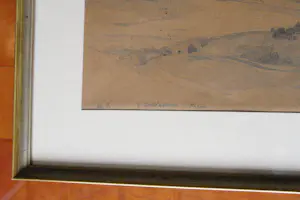Gustav Schönleber - Hügelige Landschaft kopen? Bied vanaf 490!