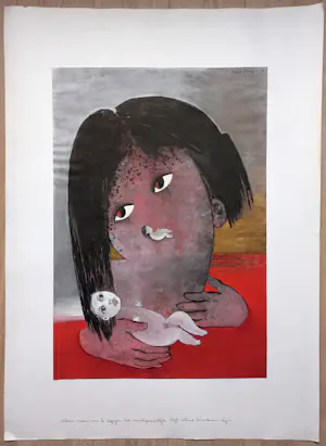 Ans Wortel - Onuitsprekelijk lief, gouache (groot) kopen? Bied vanaf 375!