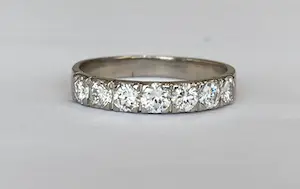 950 Platina  Ring  met  0.70 ct aan diamanten kopen? Bied vanaf 550!
