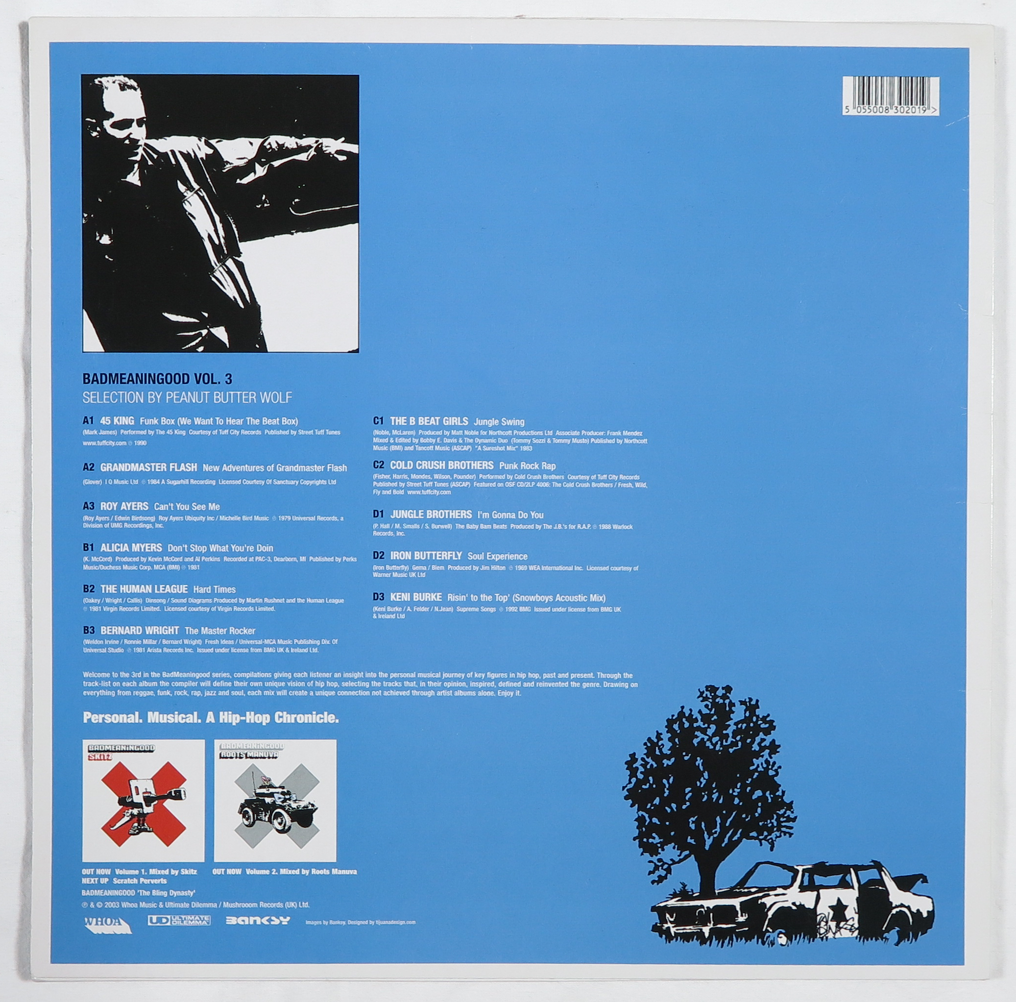 Banksy - LP-hoes, Peanut Butter Wolf: Badmeaningood vol. 3 