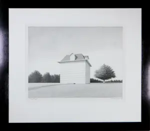 Rene Boin - Litho op papier, Huis zonder ramen of deur - Ingelijst kopen? Bied vanaf 50!