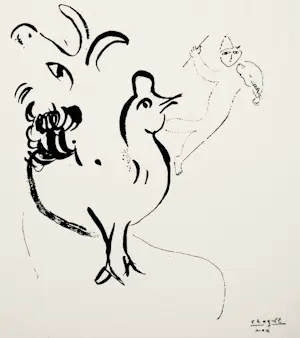 Marc Chagall - 2 Farb-Lithographien "Derriere Le Miroir" von 1950 kopen? Bied vanaf 180!