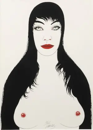 Felix Labisse - "Les Promesses d'un Visage" Kleurenlitho uit de reeks "Les Fleurs du mal" 1975 kopen? Bied vanaf 189!