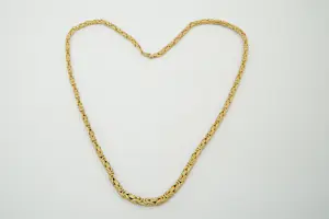 27 - Zo goed als nieuw en relatief lang 14krt geel-gouden "konings" collier kopen? Bied vanaf 1500!