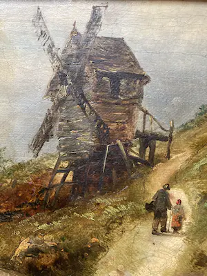 Niet of onleesbaar gesigneerd - Landschap met molen kopen? Bied vanaf 1!