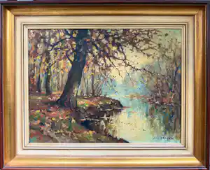 Jan van der Heijden - Origineel Herfstlandschap kopen? Bied vanaf 300!