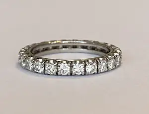 Platina  alliance ring met diamanten ca 1,40 crt kopen? Bied vanaf 1200!