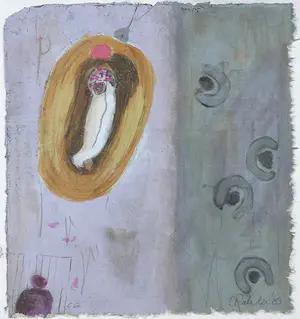 Liesbeth Rahder - Zeefdruk op geschept papier, Zonder titel kopen? Bied vanaf 1!