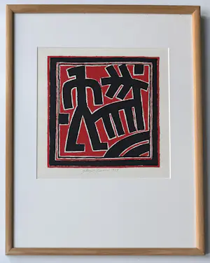 Ferenc Gogos - handgesigneerde kleurenlitho | 'Zonder titel' | 1989 kopen? Bied vanaf 80!