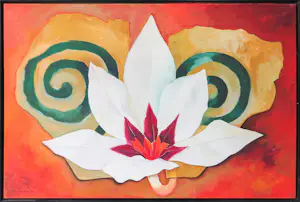 Jan van Delft - Acryl op doek, Acidanthera (groot) kopen? Bied vanaf 200!