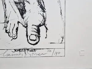Hannes Postma - Grote kleuren Lithografie - Essay in Ballistics II- 1965 - handgesigneerd kopen? Bied vanaf 35!