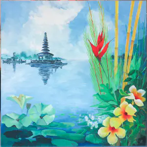 Jan van Delft - Acryl op doek, Bratanmeer II (zeer groot) kopen? Bied vanaf 200!