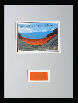 Christo - Project "Valley Curtain " Grand Hogback , Colorado 1970/72 , handgesigneerd kopen? Bied vanaf 139!