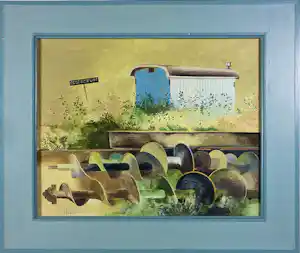 Jose Calsina - Olieverf op doek, Oost Gouweweg - Ingelijst kopen? Bied vanaf 100!