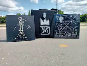 Jean-Michel Basquiat - Beat Bop-platenhoes + The Offs, eerste plaat & testpersing kopen? Bied vanaf 1100!