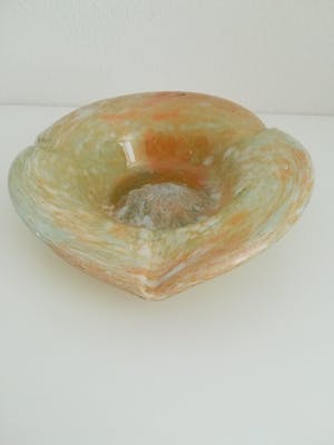 Niet of onleesbaar gesigneerd - Uniek vintage glazen object, mondgeblazen en schitterend van kleur kopen? Bied vanaf 1!