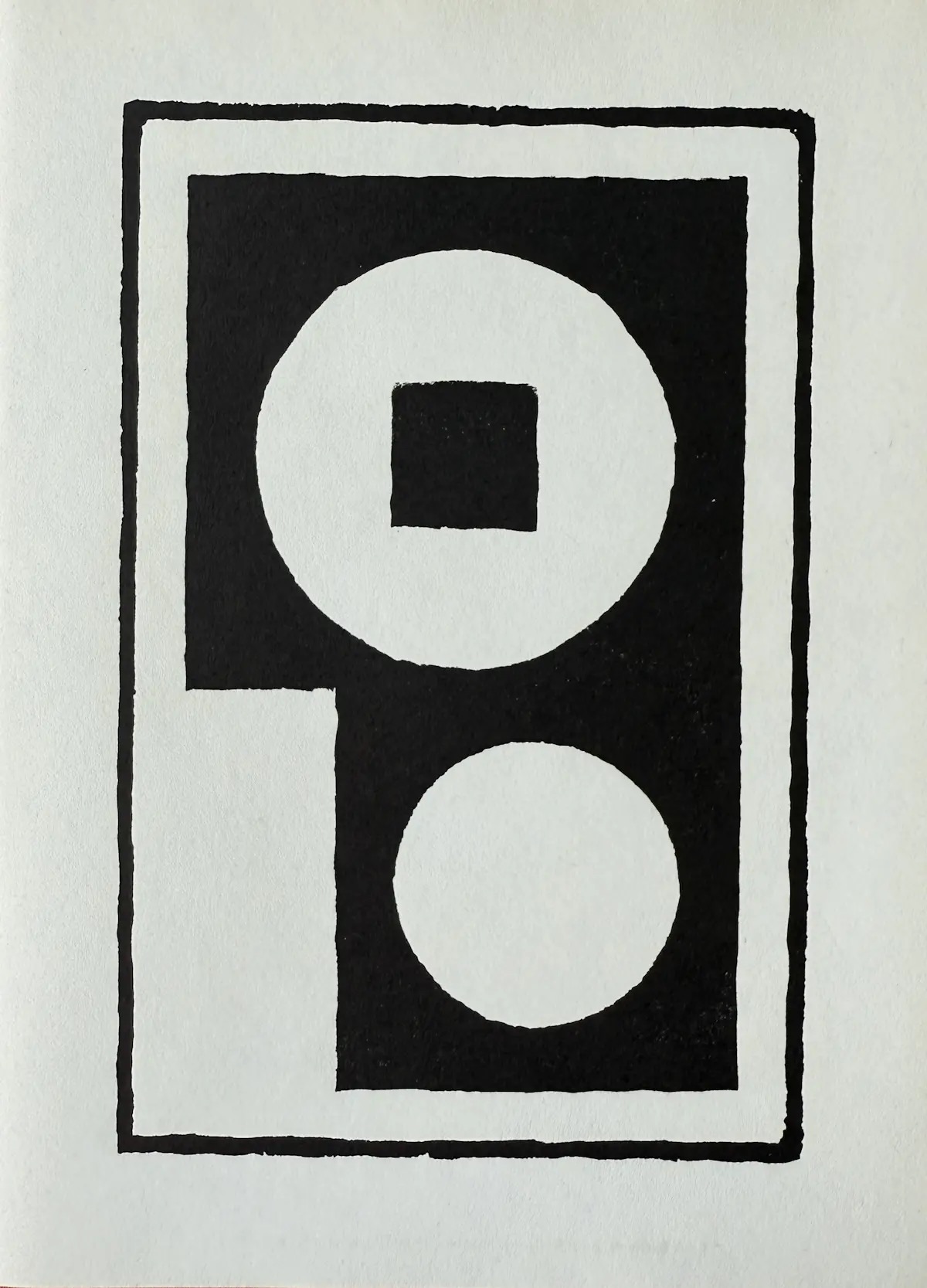 Erich Buchholz - Zwei Kreise mit Quadrat, Original-Holzschnitt 1922 kopen? Bied vanaf 100!