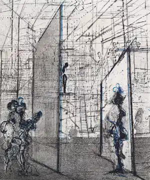 Constant - Sade in het labyrint, aquatint ets verkocht voor € 450!