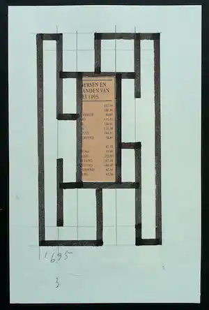 Siep van den Berg - Zonder begeleiding...#tekening + Collage # 1995, mint kopen? Bied vanaf 79!