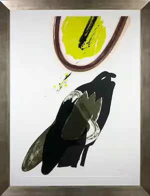 Lei Molin - Zeefdruk, Vogel - Ingelijst (Groot) verkocht voor € 120!