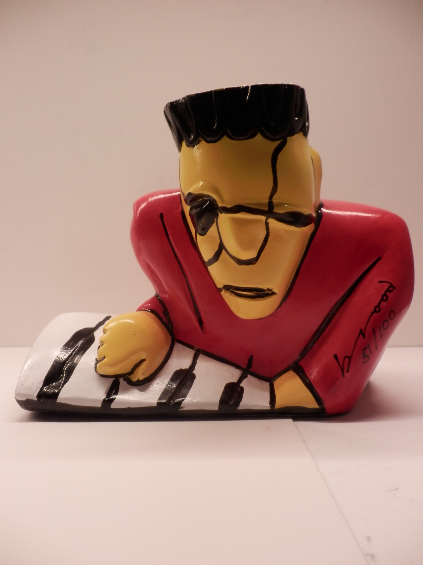 Herman Brood - Sculptuur van Kunsthars DE PIANIST incl C.O.A. kopen? Bied vanaf 89!