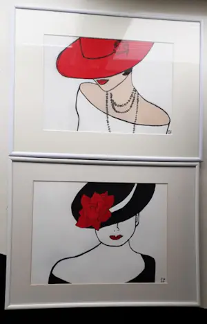Niet of onleesbaar gesigneerd - Deux dames élégantes, Gesigneerd: DE 88 kopen? Bied vanaf 1!