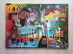 Aya So - Gemälde - handsigniert - montiert - (70 x 50 cm) kopen? Bied vanaf 500!