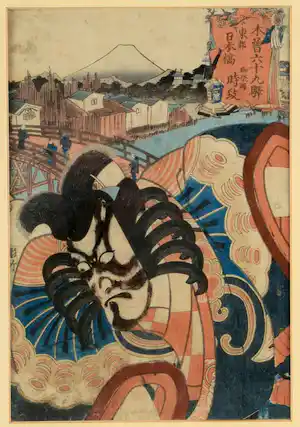 Kunisada Utagawa - Ukiyo-e houtsnede - 1852 verkocht voor € 50!