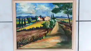 Hub Boesten - Landschap in Toscane verkocht voor € 35!