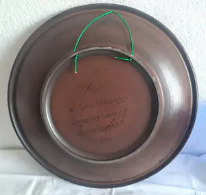 West Germany Ceramano - Wandteller Keramik mit Pfauenmotiv Mid-Century 1960er Jahre Größe 44 cm kopen? Bied vanaf 95!