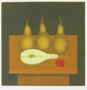 Joop Vegter - Mezzotint, Peren en framboos verkocht voor € 60!